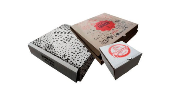 embalajes impresos cajas con diseños personalizados en fondo blanco
