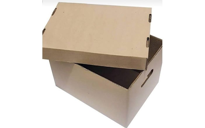 cajas para archivo, contenedor para guardar documentos, caja archivadora en fondo blanco
