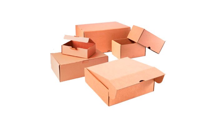 cajas moldeadas y troqueladas, varias cajas personalizadas troqueladas en fondo blanco